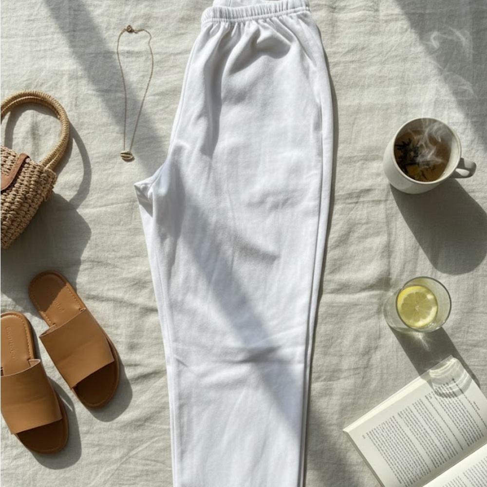 SHEIN White Boot Cut Pants